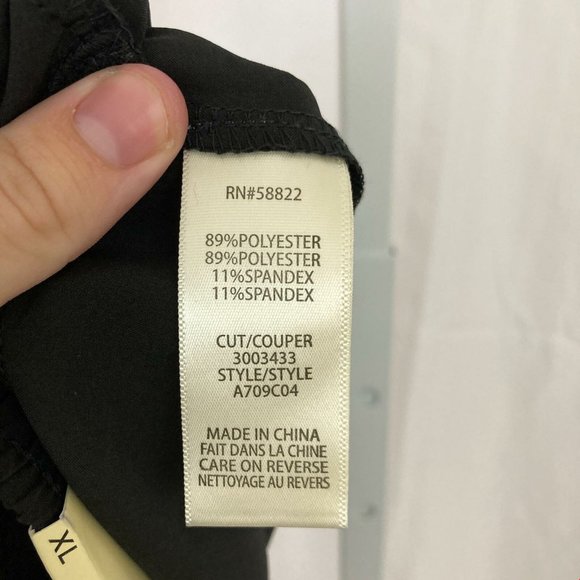 Max Studio Nordstrom NEW Women's Size X-Large Pull On Black Stretchy Joggers - Picture 5 of 8